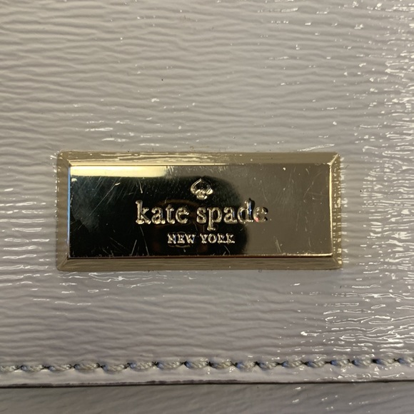 Kate Spade Medium Convertible Shoulder Bag (epi gray leather) Like New** - Picture 2 of 6